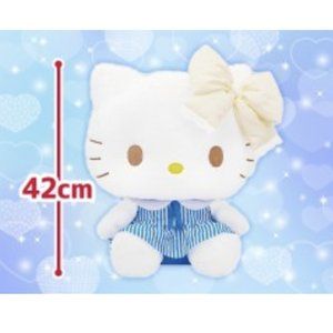RARE GIANT Sanrio Hello Kitty XL Plush Limited Edition Striped Dress 42cm NWT